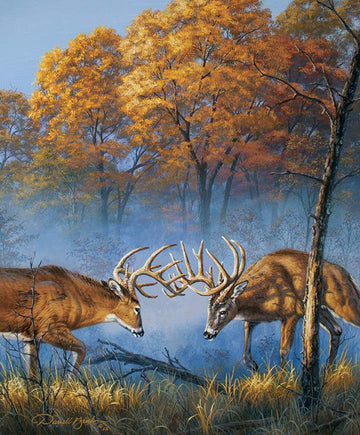 SALE Nature's Finest Panel Battlefield Deer - Riley Blake Designs - Quilting Cotton Fabric