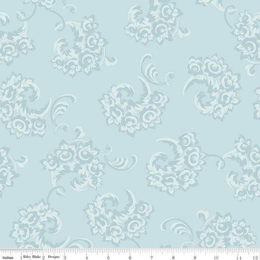 SALE Jane Austen at Home C10017 Julia - Riley Blake Designs - Historical Reproductions Floral - Quilting Cotton Fabric - Licensed Product