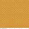 DEAL Prim Plaid C9701 Butterscotch - Riley Blake Designs - Gold Grid with Dots - Quilting Cotton Fabric