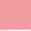 SALE Prim Sweet C9704 Coral - Riley Blake Designs - Pink Orange Diagonal Geometric Dots  - Quilting Cotton Fabric