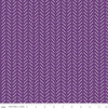 34" End of Bolt - SALE Fleur Bias Lines C9876 Dark Purple - Riley Blake - Geometric Dashes Stripes Purple White -  Quilting Cotton Fabric