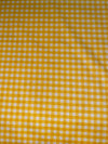 17" End of Bolt - Yellow and White 1/8" Eighth Inch Small PRINTED Gingham - Riley Blake Designs - Checker - Quilting Cotton Fabric