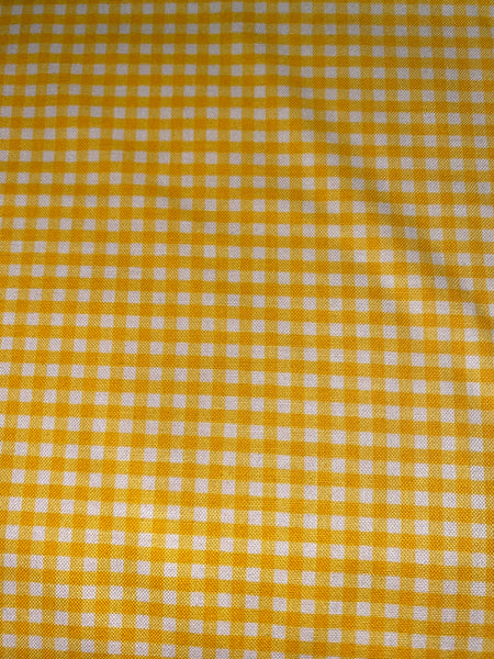 Yellow and White 1/8" Eighth Inch Small PRINTED Gingham - Riley Blake Designs - Checker - Quilting Cotton Fabric