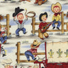 Lil' Cowpokes  CX0248-DENI-D by Michael Miller - Juvenile Retro Western  - Quilting Cotton Fabric