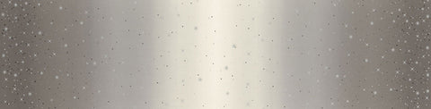 SALE Ombre Fairy Dust METALLIC 10871 Graphic Grey - Moda - Light to Dark Gray Silver SPARKLE Stars - Quilting Cotton Fabric