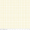 SALE Bloom & Grow Plaid C10115 Cream - Riley Blake Designs - Thin Yellow Lines Geometric - Quilting Cotton Fabric