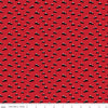 SALE Wild at Heart Mountains C9823 Red - Riley Blake Designs - Outdoors Mountain Peaks Black Red Cream - Quilting Cotton Fabric