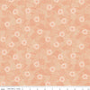 CLEARANCE Meadow Lane Scribbled Floral C10123 Melon - Riley Blake Designs - Floral Flowers Tone-on-Tone Orange -  Quilting Cotton Fabric
