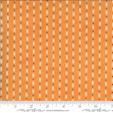 DEAL Figs & Shirtings Papas Pajamas 20396 Marmalade - Moda Fabrics - Stripes Striped Natural Off-White on Orange - Quilting Cotton Fabric