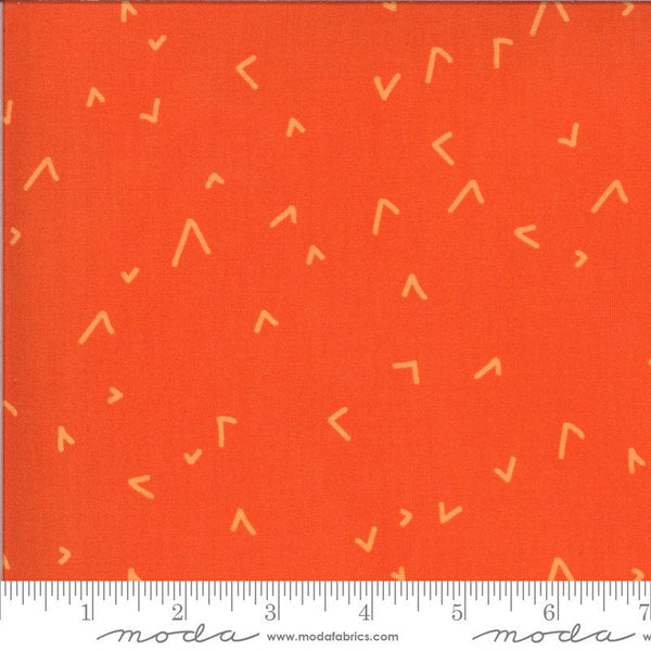 24" End of Bolt - CLEARANCE Quotation Arrowhead 1735 Clementine - Moda Fabrics - Abstract Arrow Arrows Orange  - Quilting Cotton Fabric