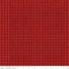 SALE All About Plaids Houndstooth C637 Red by Riley Blake Designs - Broken Check - Quilting Cotton Fabric