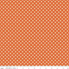 SALE Flea Market Polka C10215 Autumn - Riley Blake Designs -  Polka Dots Dotted Dot Circles Orange - Lori Holt  - Quilting Cotton Fabric