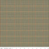 CLEARANCE 12" End of Bolt - All About Plaids Tweed C639 Green - Riley Blake - Plaid - Quilting Cotton Fabric