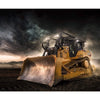 CAT Dozer Panel P10991 - Riley Blake Designs - Construction Bulldozer DIGITALLY Printed - Quilting Cotton Fabric