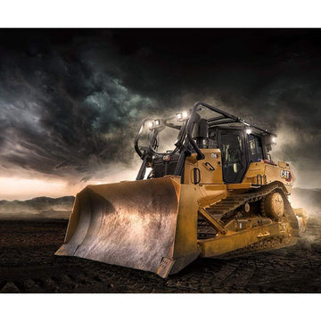 CAT Dozer Panel P10991 - Riley Blake Designs - Construction Bulldozer DIGITALLY Printed - Quilting Cotton Fabric