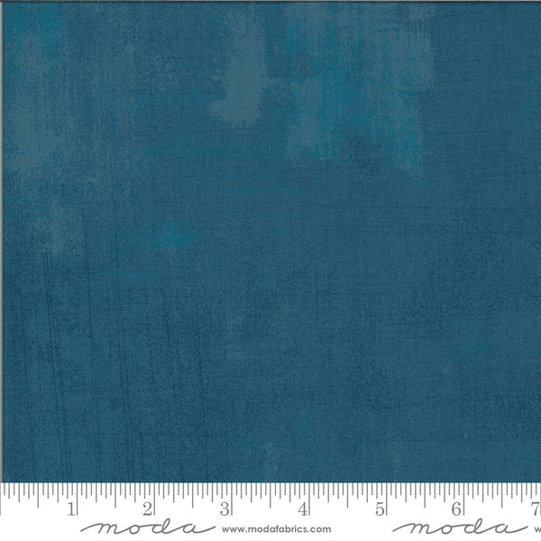 SALE Cider Grunge 30150 Blueberry Buckle - Moda Fabrics - Shaded Textured Semi-Solid Turquoise Blue - Quilting Cotton Fabric