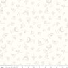 SALE Riptide Fossils C10301 Cream - Riley Blake Designs - Sea Ocean Sharks Teeth Names - Quilting Cotton Fabric