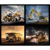 SALE CAT Pillow Panel PP10992 by Riley Blake Designs - Construction Dump Truck Excavator Front Loader Bulldozer - Quilting Cotton Fabric