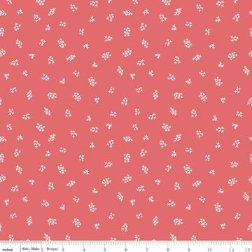 CLEARANCE Faith, Hope & Love Blossoms C10326 Berry - Riley Blake Designs - Floral Flowers Cream on Pink - Quilting Cotton Fabric
