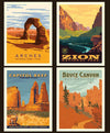National Parks Pillow Panel Utah - Riley Blake Designs - Outdoors Recreation Zion Bryce Arches Capitol Reef - Quilting Cotton Fabric