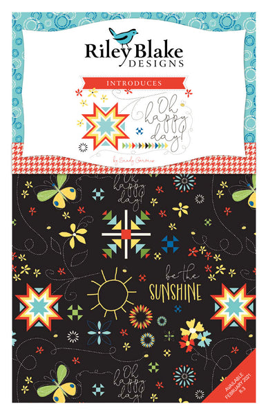 SALE Oh Happy Day! Charm Pack 5" Stacker Bundle - Riley Blake Designs - 42 piece Precut Pre cut - Sandy Gervais - Quilting Cotton Fabric