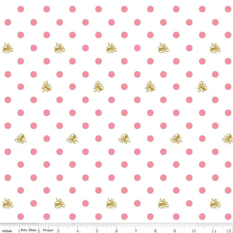 SALE Ahoy! Mermaids Oceans C10344 Seafoam SPARKLE - Riley Blake - Blue –  Cute Little Fabric Shop