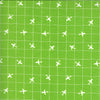 Fat Quarter End of Bolt - CLEARANCE On the Go You're on the Radar 20726 Grass - Moda Fabrics - Grid Airplanes Planes Green - Quilting Fabric