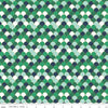 SALE Ahoy! Mermaids Scales SC10345 Green SPARKLE - Riley Blake Designs - Clamshells Green White Blue with Gold  - Quilting Cotton Fabric