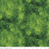 Painter's Watercolor Swirl C680 Dark Green - Riley Blake Designs - Green Tone-on-Tone - Quilting Cotton Fabric