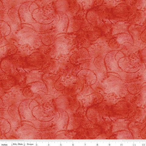 SALE Painter's Watercolor Swirl C680 Berry - Riley Blake Designs - Pink Tone-on-Tone - Quilting Cotton Fabric