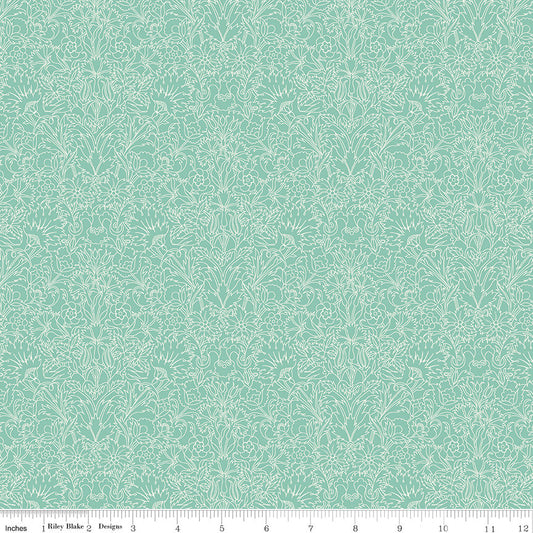 35" End of Bolt - SALE The Emporium Collection Two 04775903 Turner A - Riley Blake - Floral -  Liberty Fabrics  - Quilting Cotton Fabric