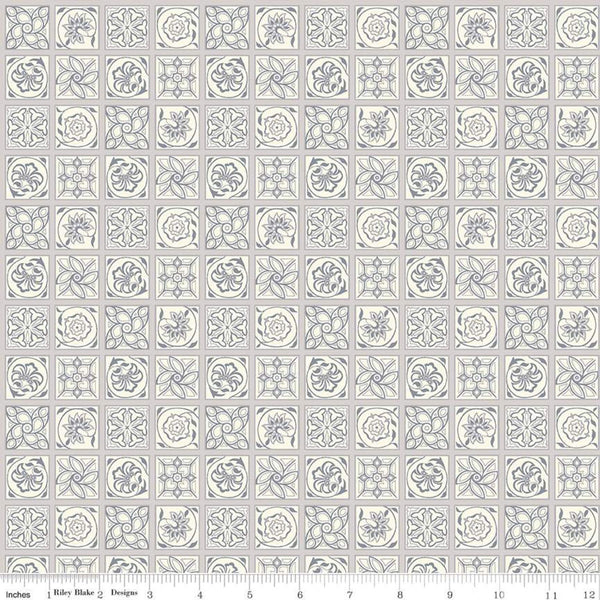 30" End of Bolt - CLEARANCE The Emporium Collection One 04775909 Argyll Tile C  - Riley Blake - Geometric - Liberty - Quilting Cotton Fabric