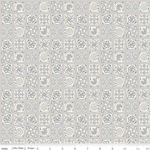 CLEARANCE The Emporium Collection One 04775909 Argyll Tile C  - Riley Blake Designs - Geometric Checks - Liberty - Quilting Cotton Fabric
