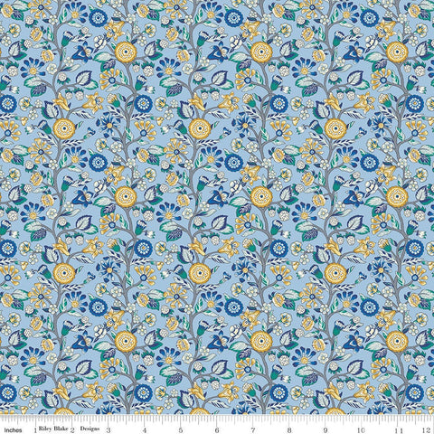 SALE The Emporium Collection Three 04775911 Merchant's Tree C - Riley Blake Designs - Flowers -  Liberty Fabrics  - Quilting Cotton Fabric