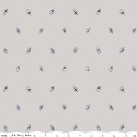 SALE The Emporium Collection One 04775912 Java Feather C - Riley Blake Designs - Feathers -  Liberty Fabrics  - Quilting Cotton Fabric