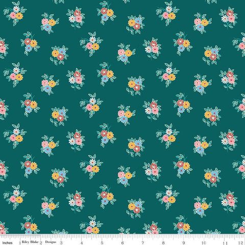 Fat Quarter End of Bolt - CLEARANCE The Emporium Collection Two 04775907 Kyoto Posey A - Riley Blake -  Liberty  - Quilting Cotton Fabric