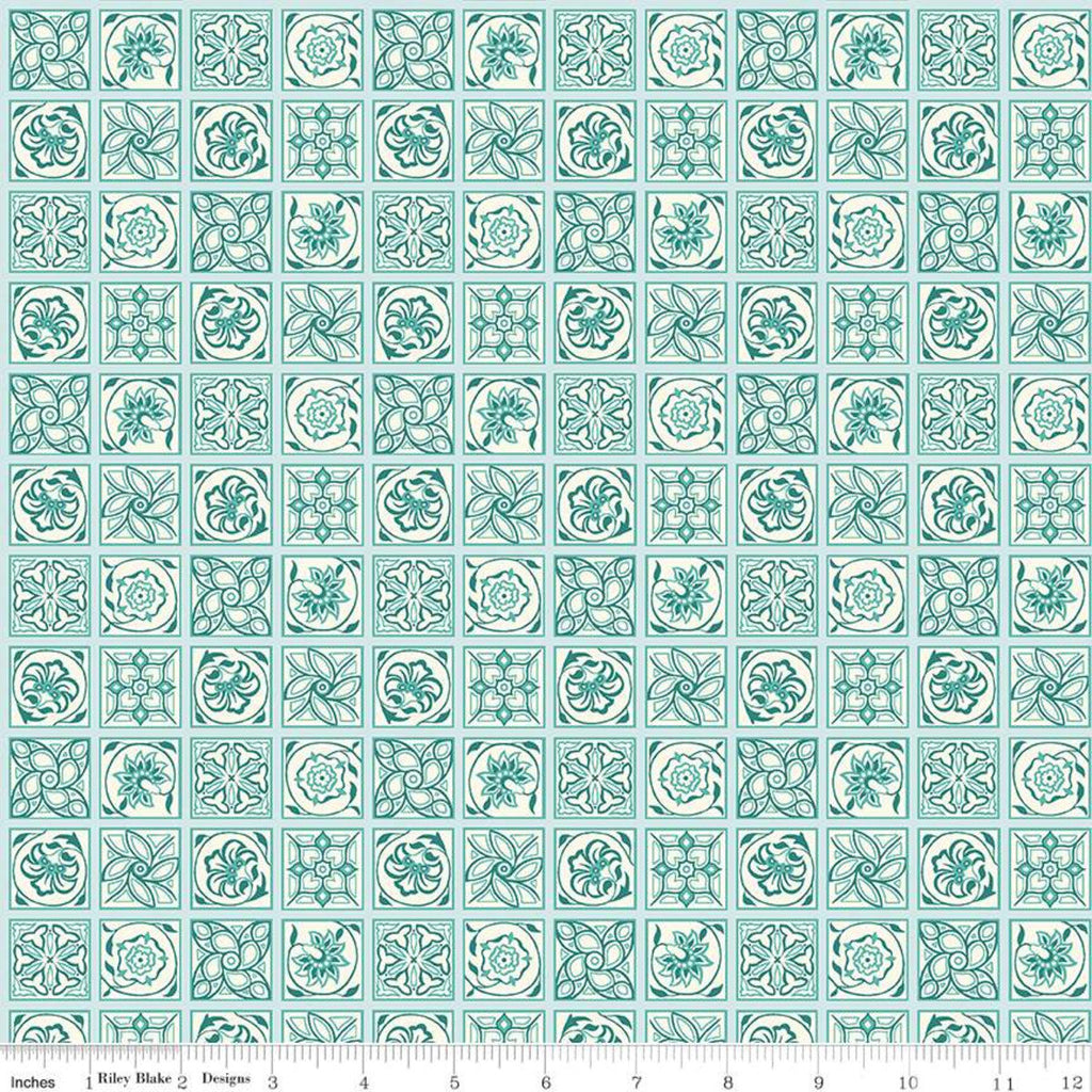 CLEARANCE The Emporium Collection Two 04775909 Argyll Tile A - Riley Blake Designs -  Liberty  - Quilting Cotton Fabric
