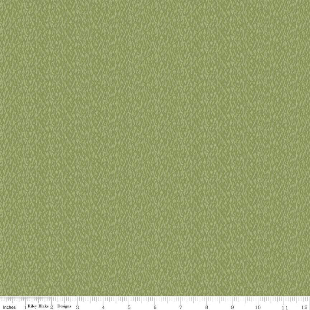 Tea with Bea Wisp C10496 Green - Riley Blake Designs - Blades of Grass Grasses - Quilting Cotton Fabric