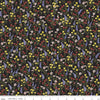 CLEARANCE Beautiful Day Floral C10692 Black - Riley Blake Designs - Floral Flowers - Quilting Cotton Fabric