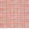 SALE Beautiful Day Plaid Geranium - Riley Blake Designs - PRINTED Gingham - Quilting Cotton Fabric