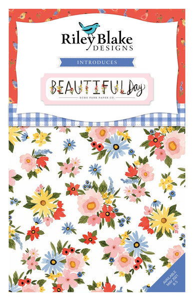 SALE Beautiful Day 2.5 Inch Rolie Polie Jelly Roll 40 pieces  - Riley Blake - Precut Pre cut Bundle - Floral - Quilting Cotton Fabric