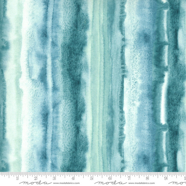 2 yard 30" End of Bolt Piece - SALE Sunshine Soul WIDE BACK 11173 Jadeite - Moda Fabrics - 108" Wide Stripes Blue - Quilting Cotton Fabric