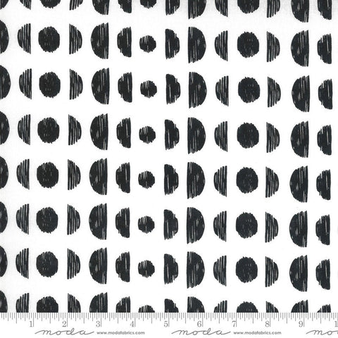 SALE Illustrations Phases 11504 Paper - Moda Fabrics - Geometric Black White - Quilting Cotton Fabric