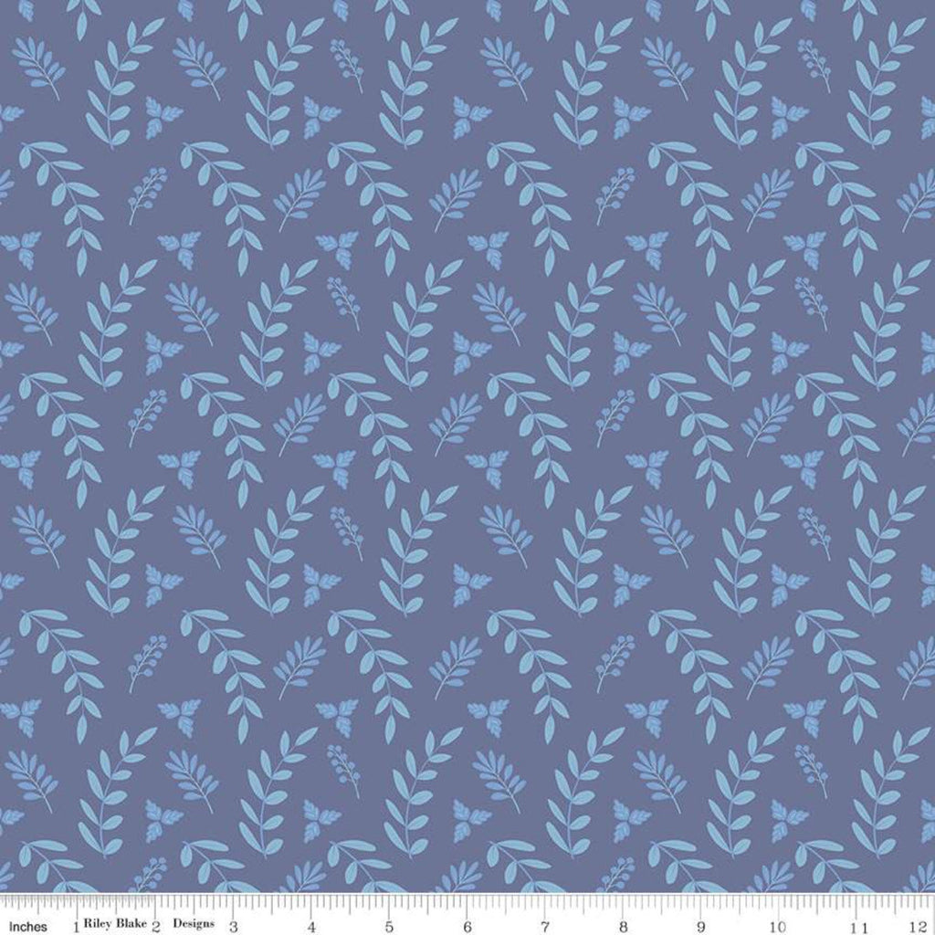 CLEARANCE Poppy and Posey Leaves C10585 Amethyst - Riley Blake Designs - Tone-on-Tone Purple -  Quilting Cotton Fabric