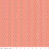 SALE 9" End of Bolt - Tea with Bea Honeycomb C10495 Coral - Riley Blake - Geometric Hexagon Hexagons Hexies Orange Pink - Quilting Cotton