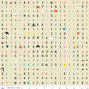 SALE Tiny Treaters Spooky Search C10484 Cream - Riley Blake Designs - Halloween Icons Word Search Alphabet Words  -  Quilting Cotton Fabric