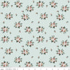 SALE Warm Wishes Bouquet C10783 Sky - Riley Blake Designs - Christmas Floral Flowers Blue - Quilting Cotton Fabric
