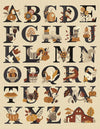 SALE Bountiful Autumn Fall Alphabet LARGE Panel P10861 - Riley Blake - Fall-Themed ABCs DIGITALLY Printed - Quilting Cotton Fabric