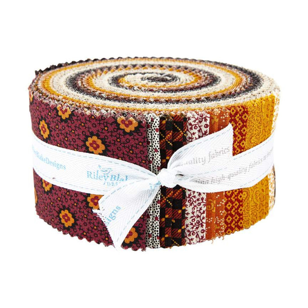 SALE Bountiful Autumn 2.5 Inch Rolie Polie Jelly Roll 40 pieces - Rile –  Cute Little Fabric Shop