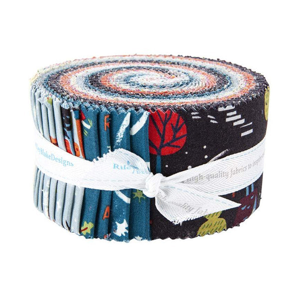 SALE Tiny Treaters 2.5 Inch Rolie Polie Jelly Roll 40 pieces  - Riley Blake - Precut Pre cut Bundle - Halloween - Quilting Cotton Fabric